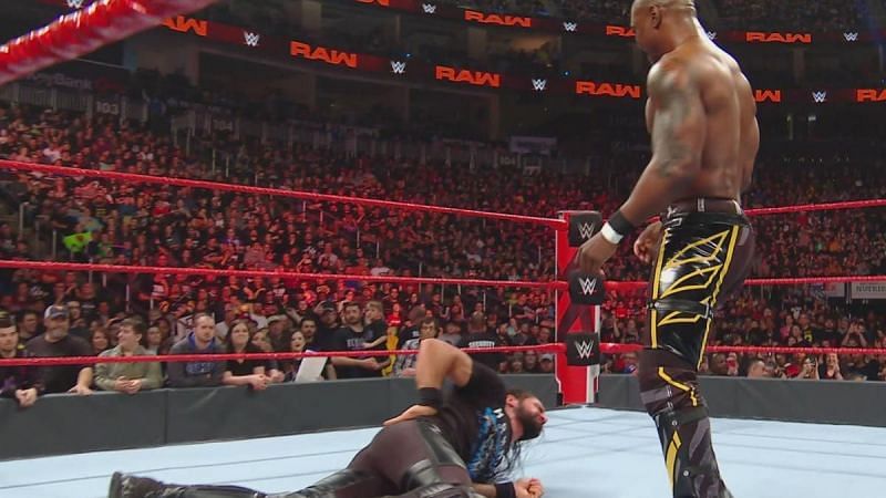 shelton benjamin attacked seth rollins on raw